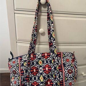 Vera Bradley Red and Blue Patterned Tote